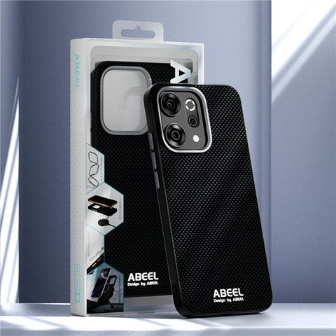 ABEEL For Oppo Reno14 Pro 5G (Global) Magnetic Case Printed PC TPU Aluminum Alloy Leather Phone Cover