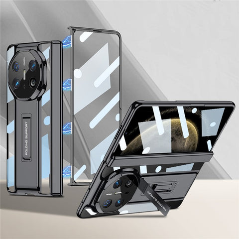 GKK For Huawei Mate X6 Case Magnetic Hinge PC Phone Cover with Kickstand / Tempered Glass Film