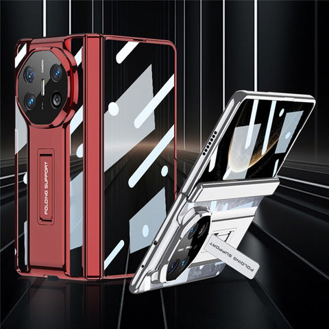 GKK For Huawei Mate X6 Case Magnetic Hinge PC Phone Cover with Kickstand / Tempered Glass Film