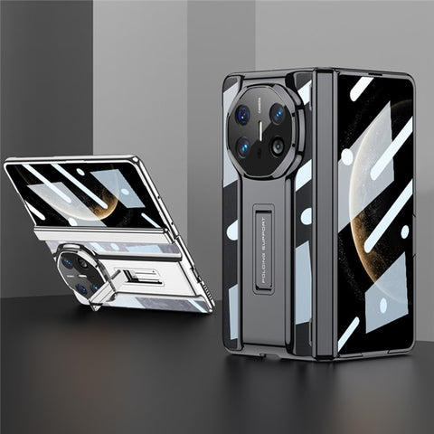 GKK For Huawei Mate X6 Case Magnetic Hinge PC Phone Cover with Kickstand / Tempered Glass Film