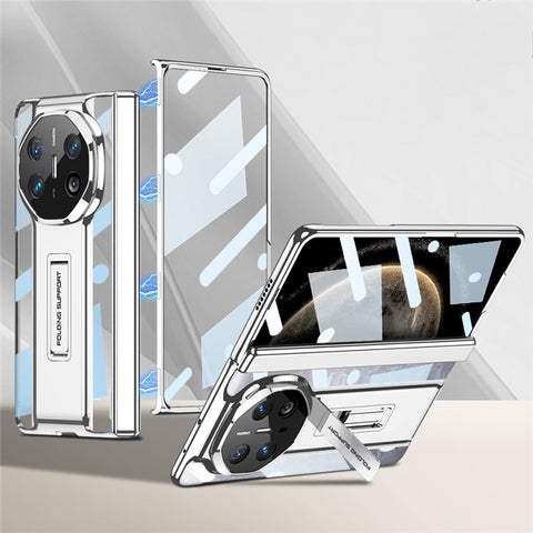 GKK For Huawei Mate X6 Case Magnetic Hinge PC Phone Cover with Kickstand / Tempered Glass Film