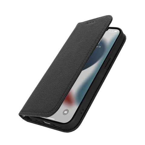 Stand Case for iPhone 13 Pro Max / 12 Pro Max Litchi Texture Leather Flip Phone Cover with Strap  /  Wallet