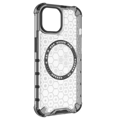 WANLONFENG For iPhone 14 Plus Phone Case Compatible with MagSafe  FC Series with Tempered Glass (Big Lens Hole)