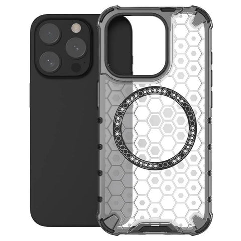 WANLONFENG For iPhone 12 Pro 6.1 inch Phone Case Compatible with MagSafe  FC Series with Tempered Glass (Big Lens Hole)