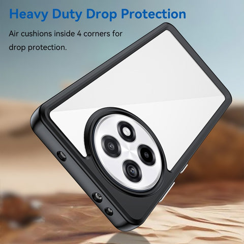 WANLONFENG For OnePlus Ace 5 5G / OnePlus Ace 5 Pro 5G Phone Case  XC Series TPU Acrylic Cover with Tempered Glass (Big Lens Hole)