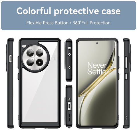 WANLONFENG For OnePlus Ace 3 Pro 5G Phone Case  XC Series TPU Acrylic Cover with Tempered Glass (Big Lens Hole)