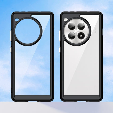 WANLONFENG For OnePlus Ace 3 Pro 5G Phone Case  XC Series TPU Acrylic Cover with Tempered Glass (Big Lens Hole)