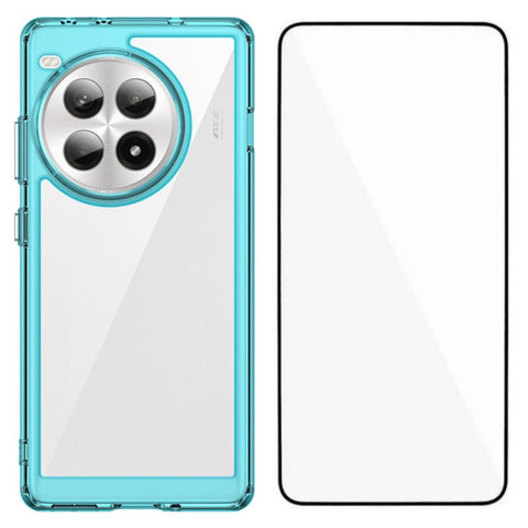 WANLONFENG For OnePlus Ace 3 Pro 5G Phone Case  XC Series TPU Acrylic Cover with Tempered Glass (Big Lens Hole)