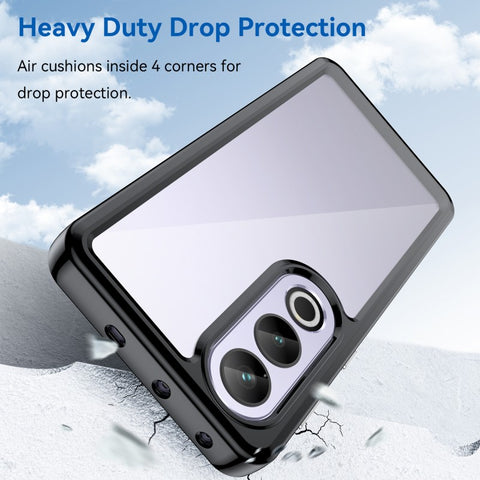WANLONFENG For OnePlus Ace 3V 5G Phone Case  XC Series TPU Acrylic Cover with Tempered Glass (Big Lens Hole)