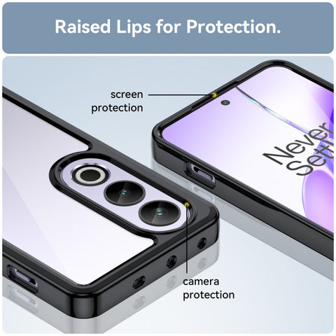 WANLONFENG For OnePlus Ace 3V 5G Phone Case  XC Series TPU Acrylic Cover with Tempered Glass (Big Lens Hole)