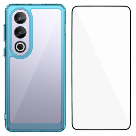 WANLONFENG For OnePlus Ace 3V 5G Phone Case  XC Series TPU Acrylic Cover with Tempered Glass (Big Lens Hole)