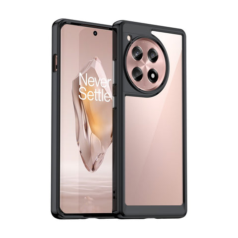 WANLONFENG For OnePlus Ace 3 5G Phone Case  XC Series TPU Acrylic Cover with Tempered Glass (Big Lens Hole)