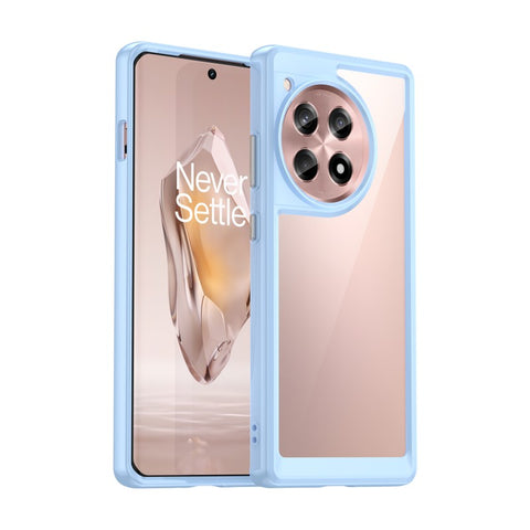 WANLONFENG For OnePlus 12R 5G Phone Case  XC Series TPU Acrylic Cover with Tempered Glass (Big Lens Hole)