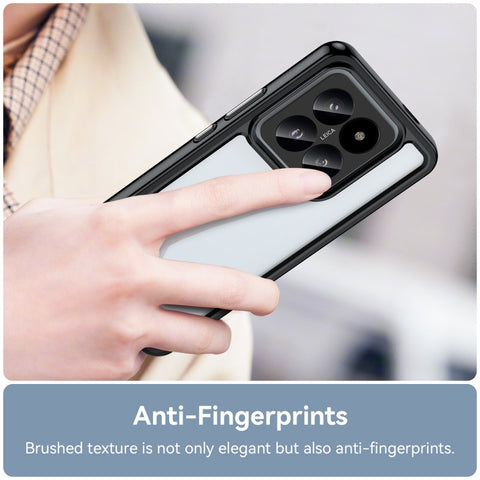 For Xiaomi 14 Pro Phone Case WANLONFENG XC Series TPU Acrylic Cover with Tempered Glass (Big Lens Hole)