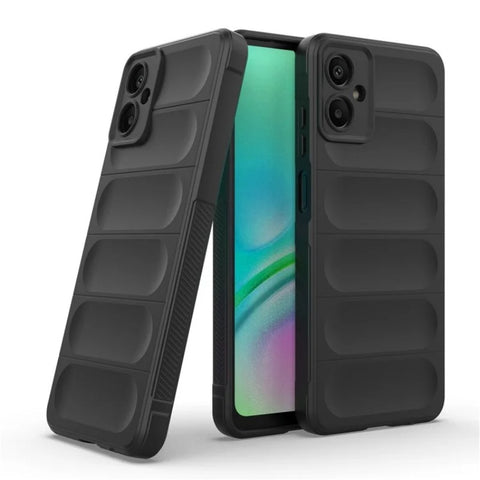 WANLONFENG For Samsung Galaxy A06 5G TPU Case  HD Series Anti Slip Phone Cover with Tempered Glass
