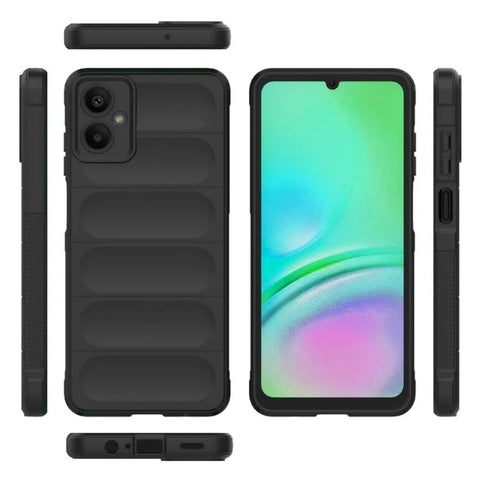 WANLONFENG For Samsung Galaxy A06 5G TPU Case  HD Series Anti Slip Phone Cover with Tempered Glass