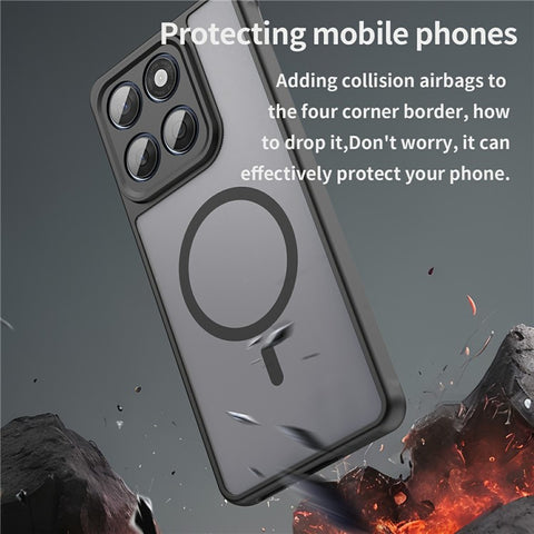 For Motorola Edge 60 Fusion 5G  /  Edge 60 5G Magnetic Case Anti Drop PC + TPU Phone Cover