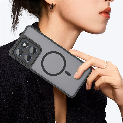 For Motorola Edge 60 Fusion 5G  /  Edge 60 5G Magnetic Case Anti Drop PC + TPU Phone Cover