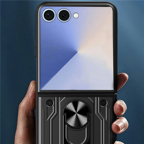 For Samsung Galaxy Z Flip7 5G Case Kickstand PC Phone Back Cover