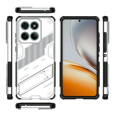 For Motorola Edge 60 Fusion 5G Case PC + TPU Shockproof Phone Cover with Kickstand