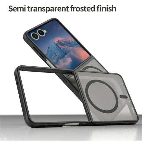 For Samsung Galaxy Z Flip7 5G Magnetic Case Anti Drop PC + TPU Phone Cover