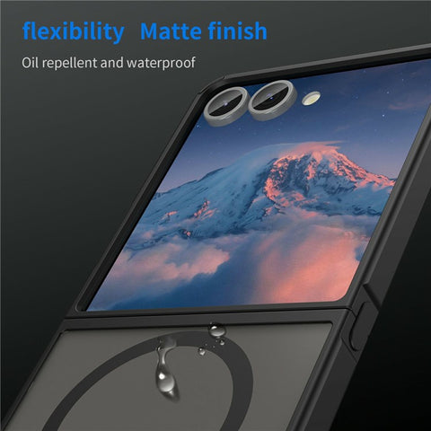 For Samsung Galaxy Z Flip7 5G Magnetic Case Anti Drop PC + TPU Phone Cover
