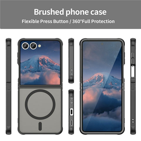 For Samsung Galaxy Z Flip7 5G Magnetic Case Anti Drop PC + TPU Phone Cover