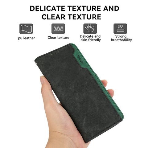 ABEEL For Samsung Galaxy A07 5G / A07 4G / A06 4G / A06 5G Case Color Splicing Leather Flip Phone Cover RFID Blocking