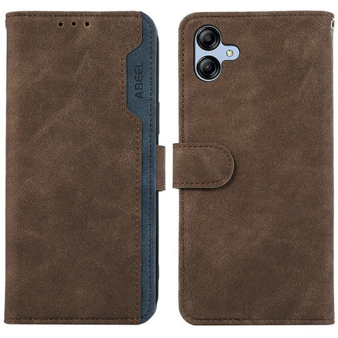 ABEEL For Samsung Galaxy A07 5G / A07 4G / A06 4G / A06 5G Case Color Splicing Leather Flip Phone Cover RFID Blocking