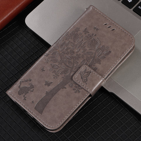 For Motorola Edge 60 Fusion 5G / Motorola Edge 60 5G / Motorola Edge (2025) 5G / Motorola Edge 60 Pro 5G Phone Case with Stand Cat Tree Pattern Leather Wallet Mobile Cover