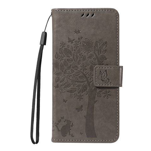 For Motorola Edge 60 Fusion 5G / Motorola Edge 60 5G / Motorola Edge (2025) 5G / Motorola Edge 60 Pro 5G Phone Case with Stand Cat Tree Pattern Leather Wallet Mobile Cover