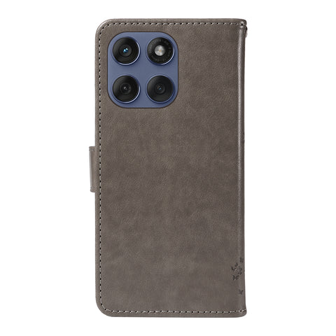 For Motorola Edge 60 Fusion 5G / Motorola Edge 60 5G / Motorola Edge (2025) 5G / Motorola Edge 60 Pro 5G Phone Case with Stand Cat Tree Pattern Leather Wallet Mobile Cover