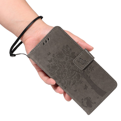 For Motorola Edge 60 Fusion 5G / Motorola Edge 60 5G / Motorola Edge (2025) 5G / Motorola Edge 60 Pro 5G Phone Case with Stand Cat Tree Pattern Leather Wallet Mobile Cover