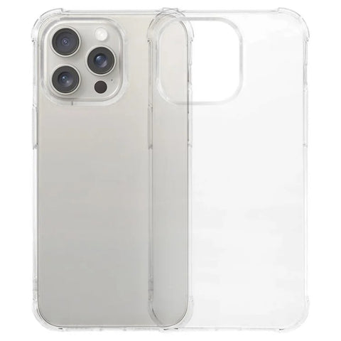 WANLONFENG For iPhone 12 Pro 6.1 inch TPU Case  WL3 Series 1.5mm Phone Cover with 2Pcs Tempered Glass (Big Lens Hole)