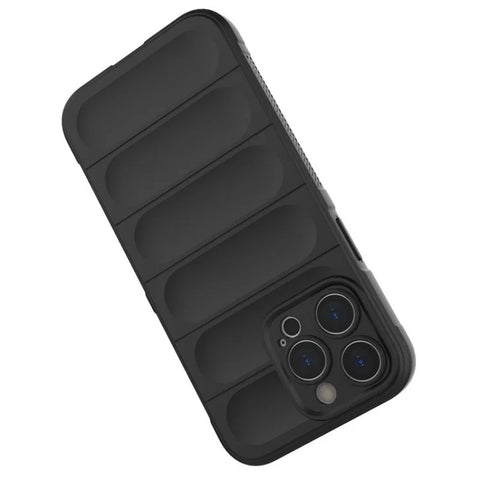 WANLONFENG For iPhone 12 Pro 6.1 inch TPU Case  HD Series Anti Slip Phone Cover with Tempered Glass