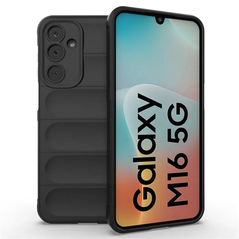 WANLONFENG For Samsung Galaxy M16 5G TPU Case  HD Series Anti Slip Phone Cover with Tempered Glass