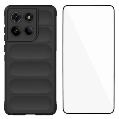 WANLONFENG For Motorola Edge 60 Stylus 5G TPU Case  HD Series Anti Slip Phone Cover with Tempered Glass