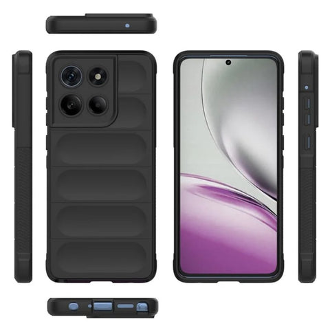 WANLONFENG For Motorola Edge 60 Stylus 5G TPU Case  HD Series Anti Slip Phone Cover with Tempered Glass