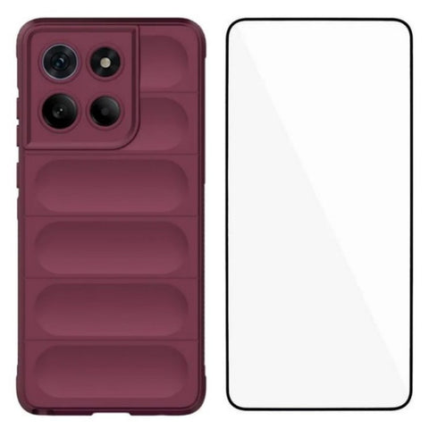 WANLONFENG For Motorola Edge 60 Stylus 5G TPU Case  HD Series Anti Slip Phone Cover with Tempered Glass