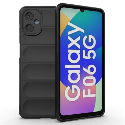 WANLONFENG For Samsung Galaxy M06 5G / Galaxy F06 5G TPU Case  HD Series Anti Slip Phone Cover with Tempered Glass