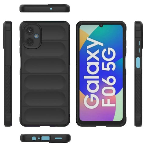 WANLONFENG For Samsung Galaxy M06 5G / Galaxy F06 5G TPU Case  HD Series Anti Slip Phone Cover with Tempered Glass