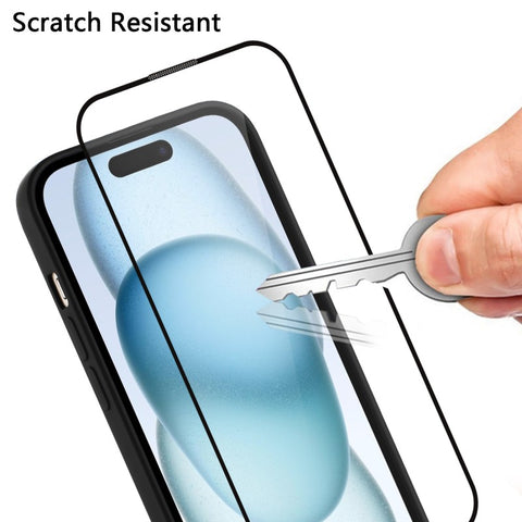 WANLONFENG For Samsung Galaxy M16 5G Phone Case  XC Series TPU Acrylic Cover with Tempered Glass (Big Lens Hole)