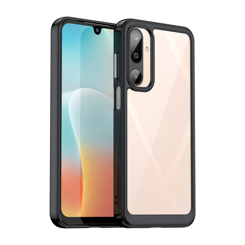 WANLONFENG For Samsung Galaxy M16 5G Phone Case  XC Series TPU Acrylic Cover with Tempered Glass (Big Lens Hole)