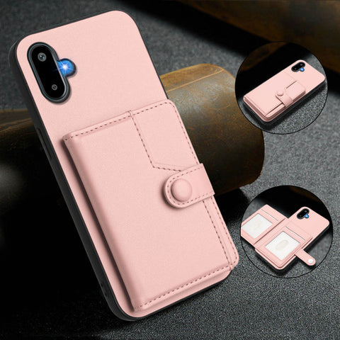 For Samsung Galaxy M06 5G / Galaxy F06 5G Case RFID Blocking Card Holder Kickstand TPU + PU Leather Phone Back Cover