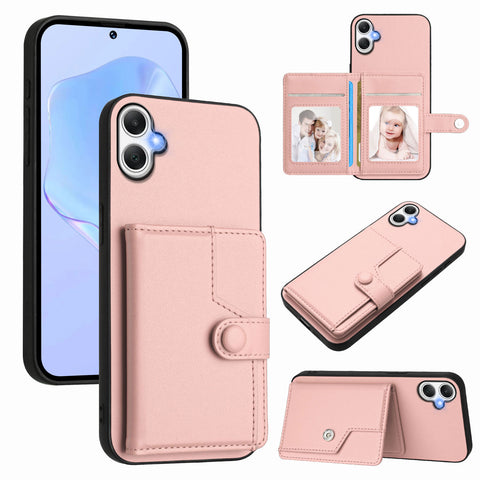 For Samsung Galaxy A06 5G / Galaxy A06 4G Case RFID Blocking Card Holder Kickstand TPU + PU Leather Phone Back Cover
