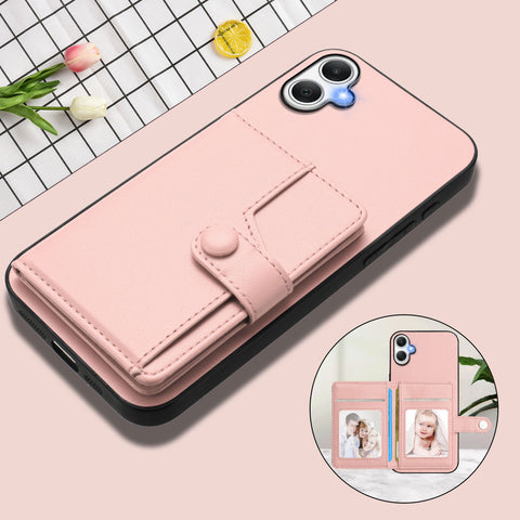 For Samsung Galaxy A06 5G / Galaxy A06 4G Case RFID Blocking Card Holder Kickstand TPU + PU Leather Phone Back Cover