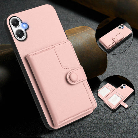 For Samsung Galaxy A06 5G / Galaxy A06 4G Case RFID Blocking Card Holder Kickstand TPU + PU Leather Phone Back Cover