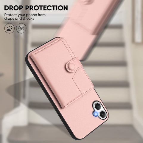 For Samsung Galaxy A06 5G / Galaxy A06 4G Case RFID Blocking Card Holder Kickstand TPU + PU Leather Phone Back Cover