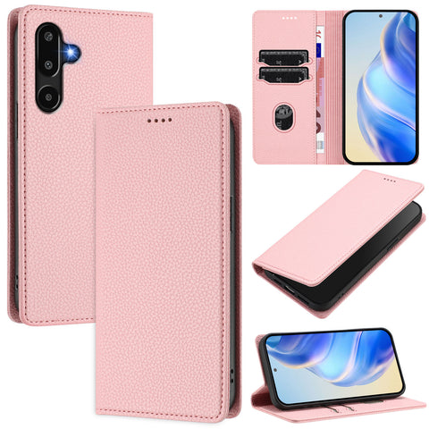 For Samsung Galaxy M16 5G / Galaxy F16 5G Wallet Case RFID Blocking Litchi Texture Leather Mobile Cover