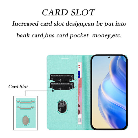 For Samsung Galaxy M06 5G / Galaxy F06 5G Wallet Case RFID Blocking Litchi Texture Leather Mobile Cover